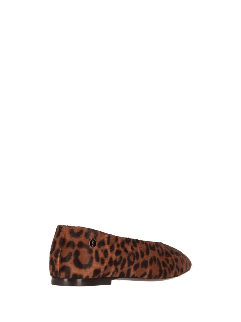 Brown Animal Print Ballet Flats 5