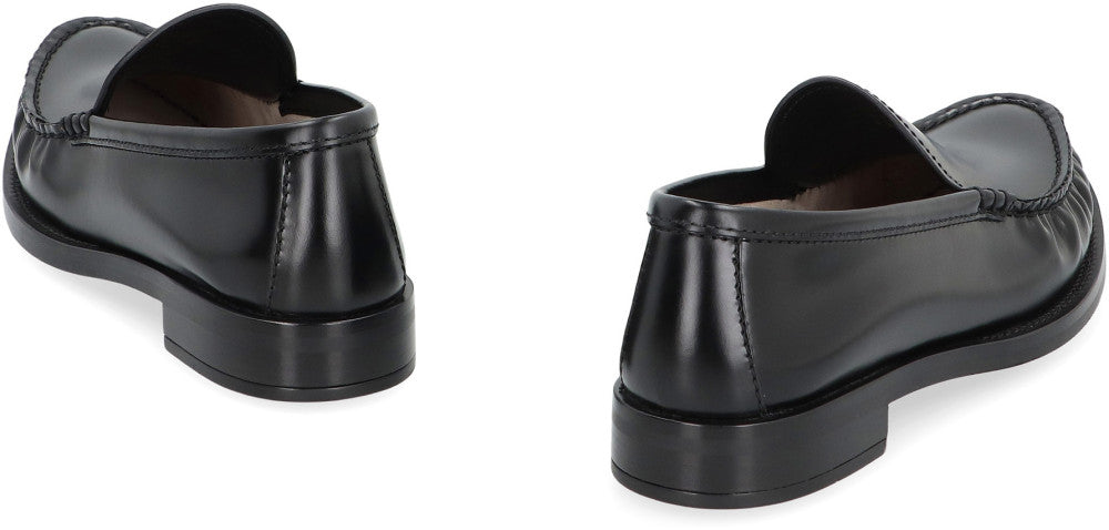 Black Leather Loafers 4