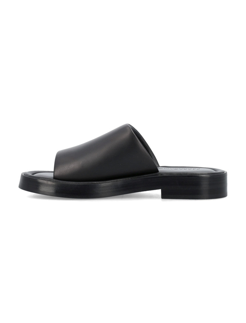 Black Solid Slide Slippers 3