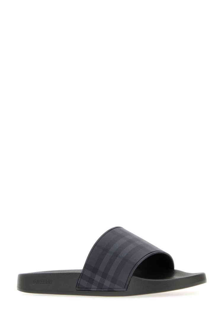 Black Slip On Slides 2