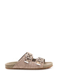 Beige Check Sandals 1