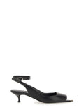 Black Solid Punk Sandals 1