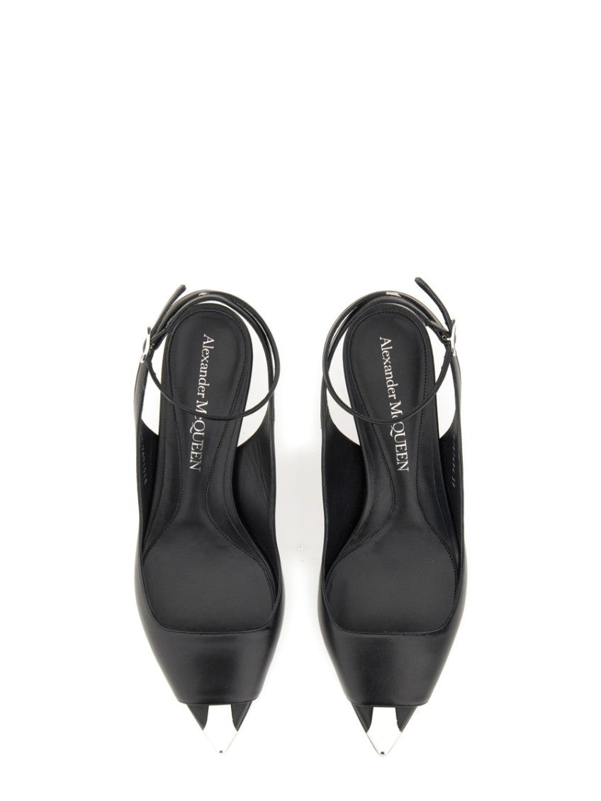 Black Solid Punk Sandals 4