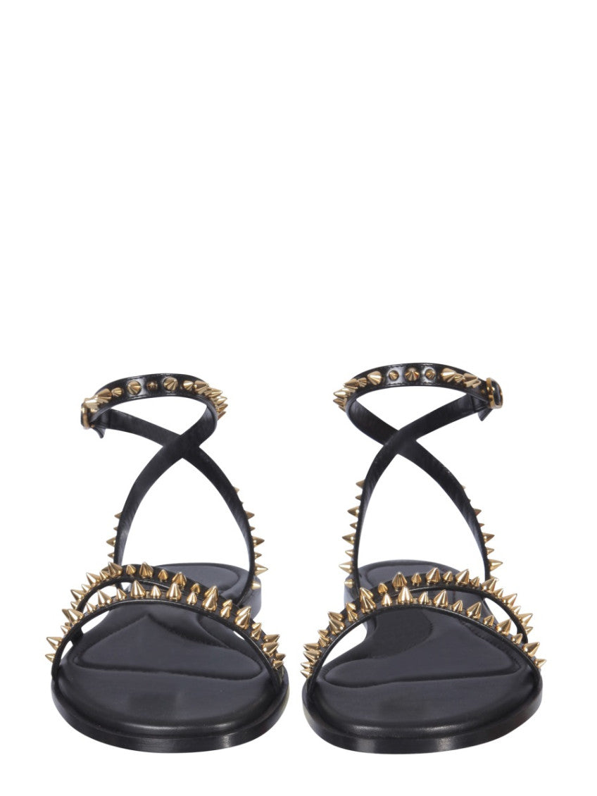 Black Studded Sandals 2