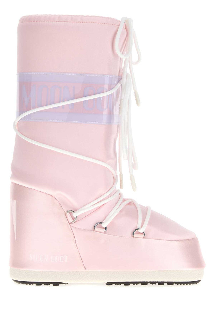 Pink Logo Boots 1