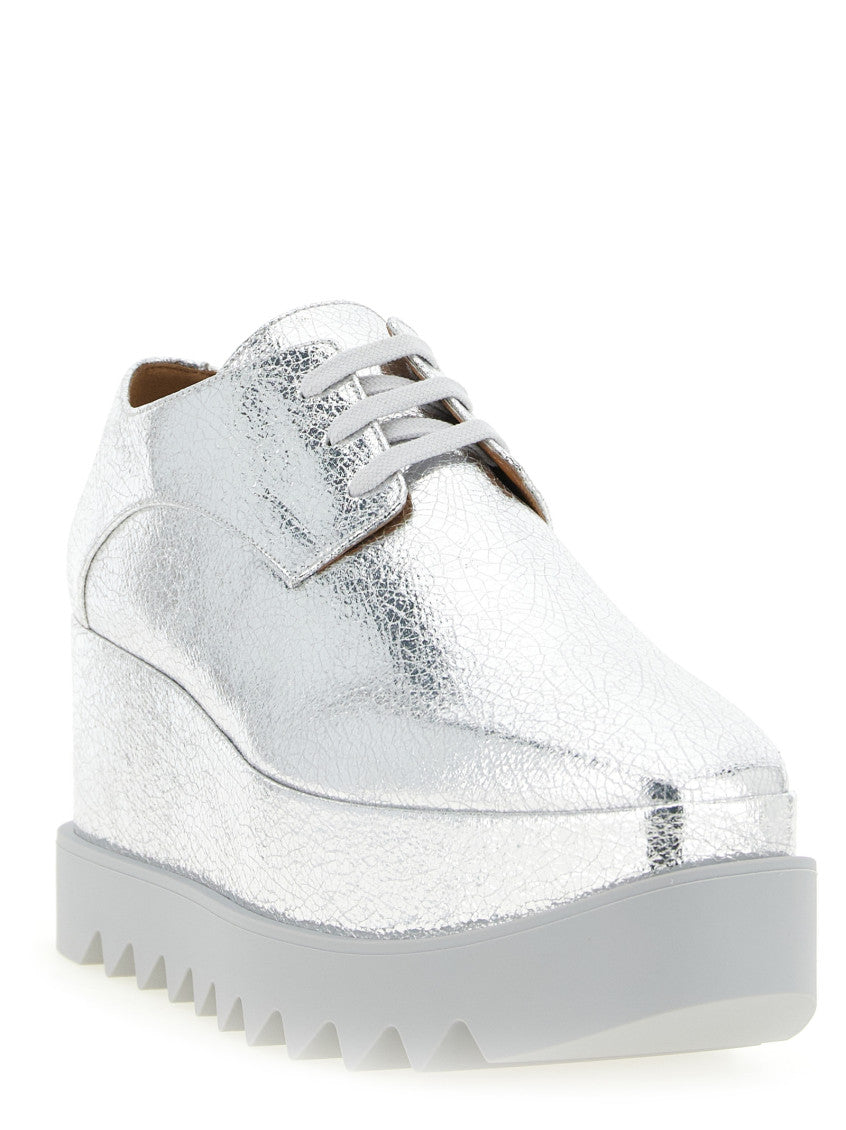 Silver Textured Elyse Sneakers 2