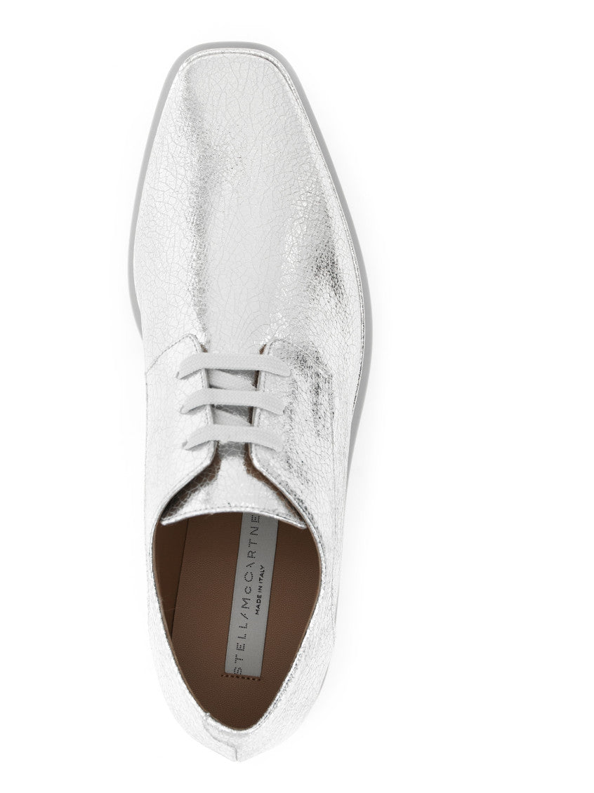 Silver Textured Elyse Sneakers 3