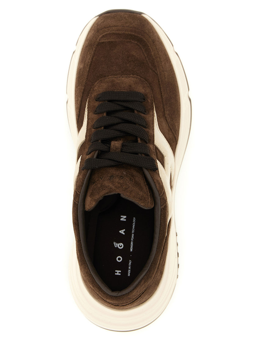 Dark Brown Lace Up Sneakers 3