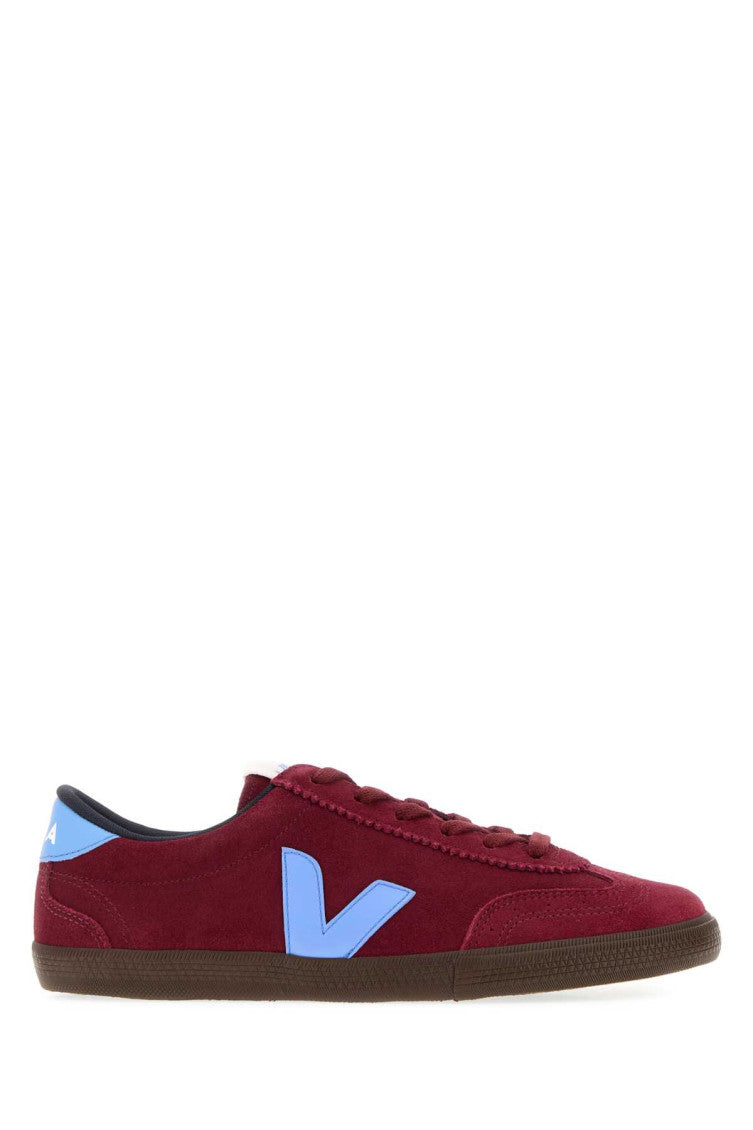 Maroon Solid Volley Sneakers 1