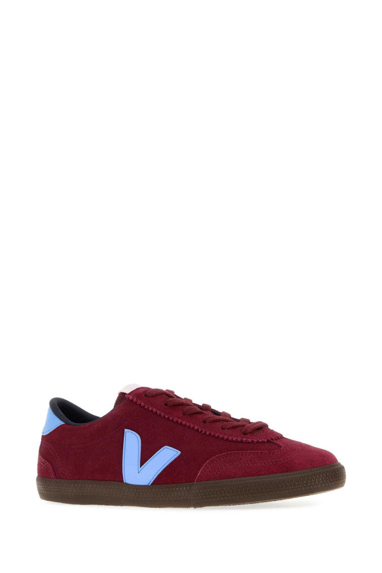 Maroon Solid Volley Sneakers 2