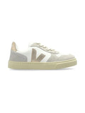 White Color Block Sneakers 1