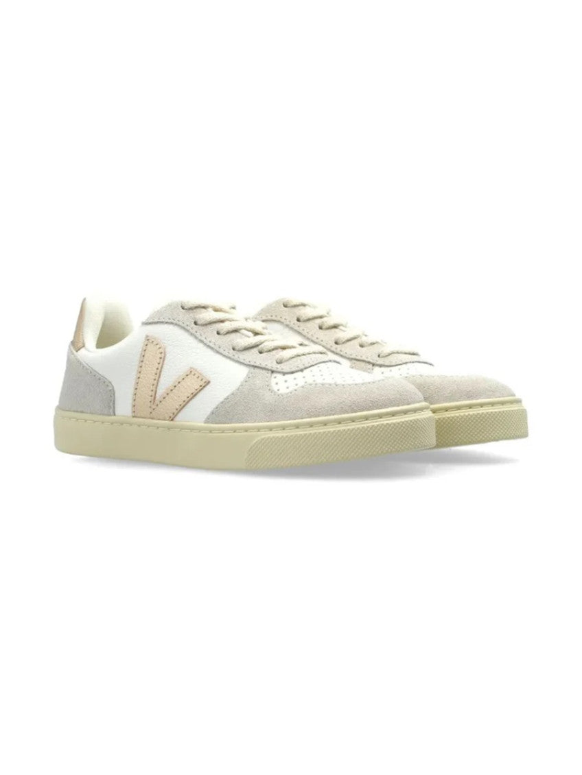 White Color Block Sneakers 2