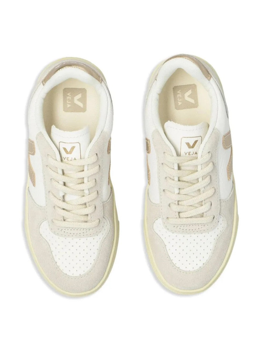 White Color Block Sneakers 3
