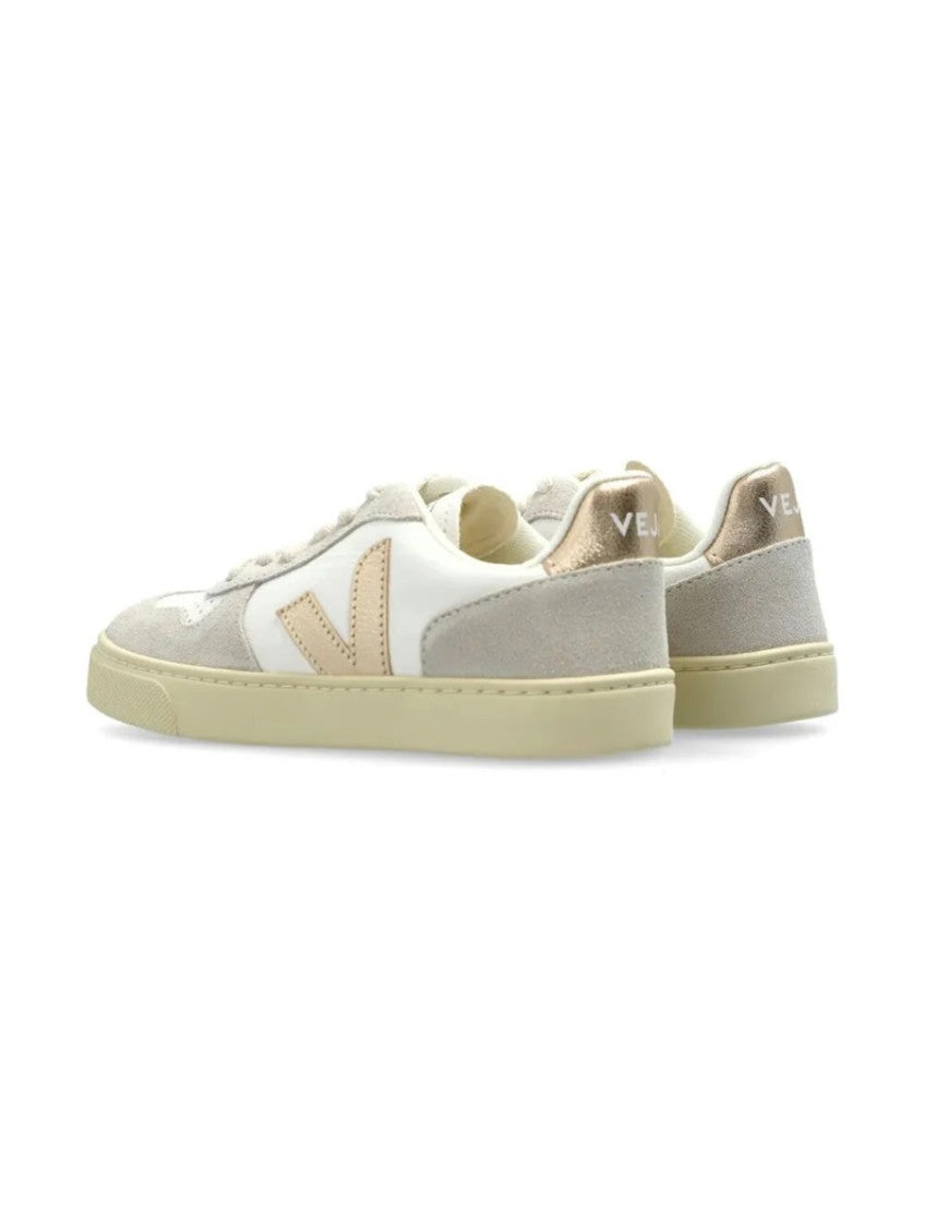 White Color Block Sneakers 4