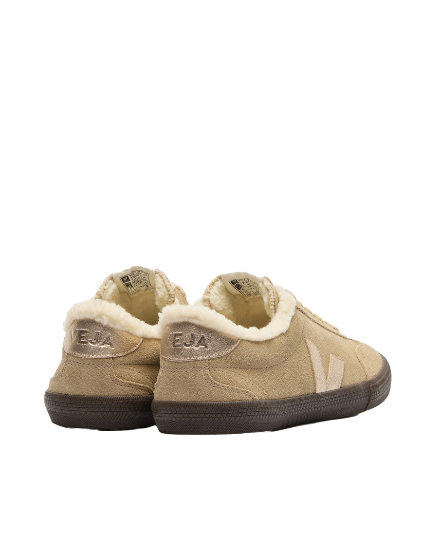Beige Solid Volley Sneakers 3
