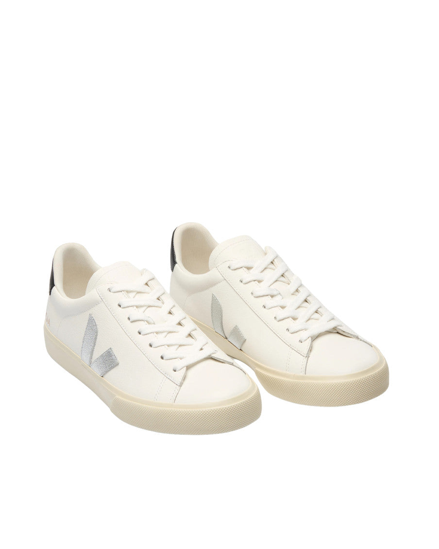 White Solid Campo Sneakers 2