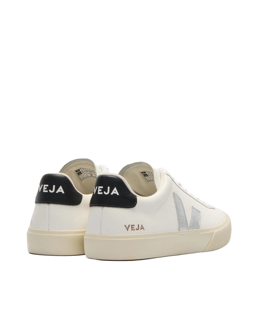 White Solid Campo Sneakers 3