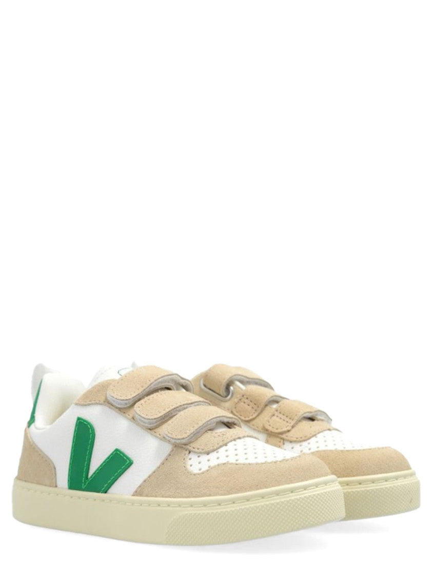 White Color Block Sneakers 2
