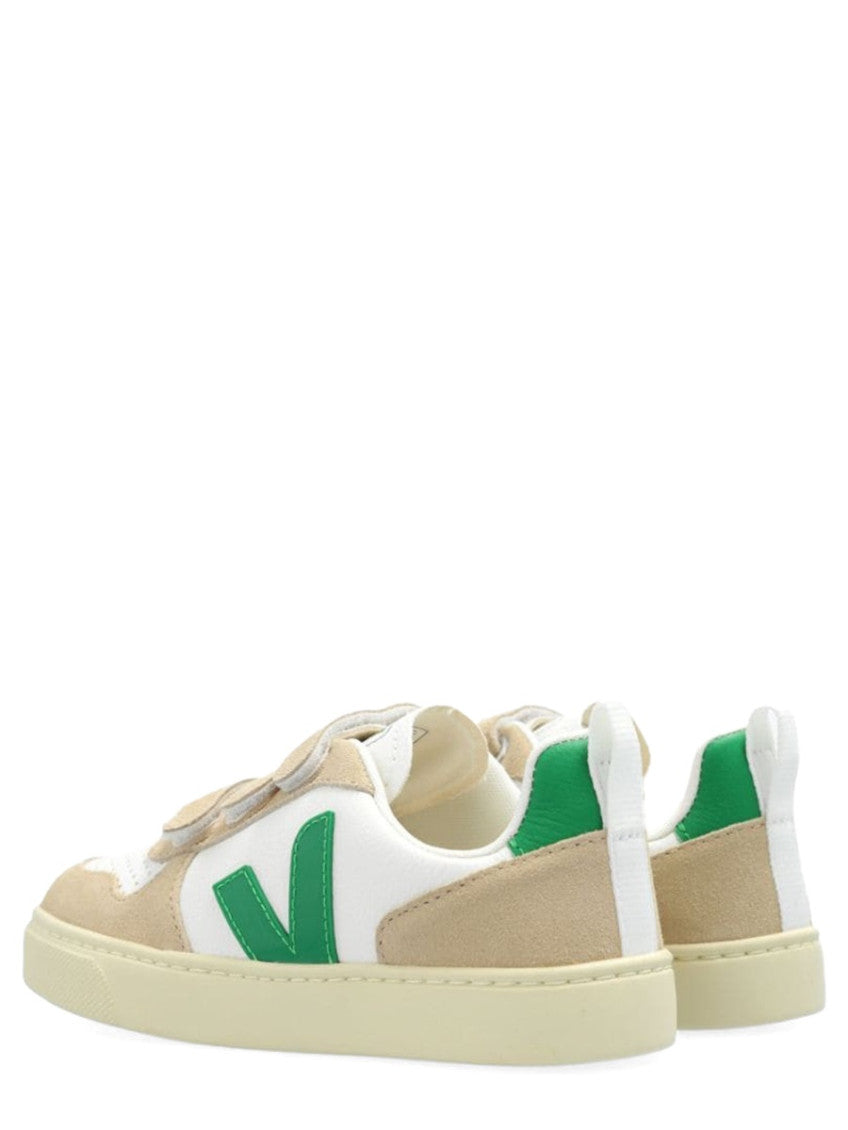 White Color Block Sneakers 3