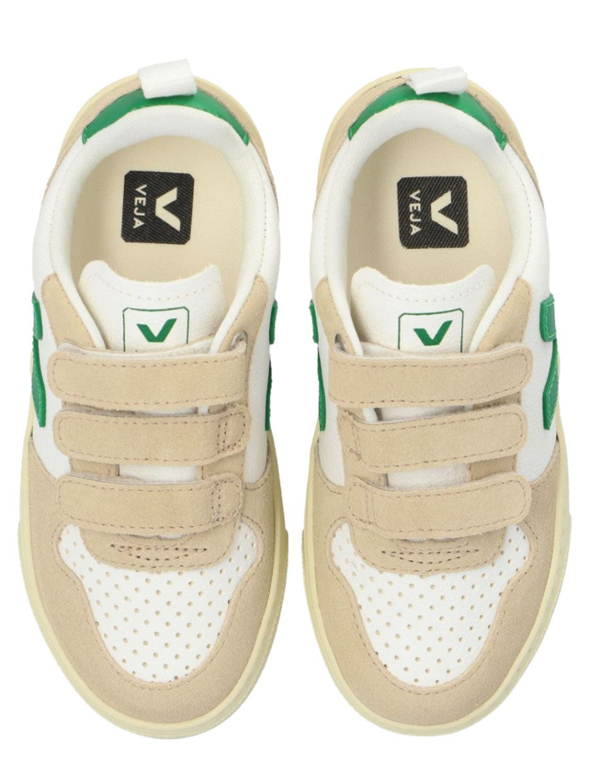 White Color Block Sneakers 4