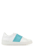White Color Block Sneakers 1