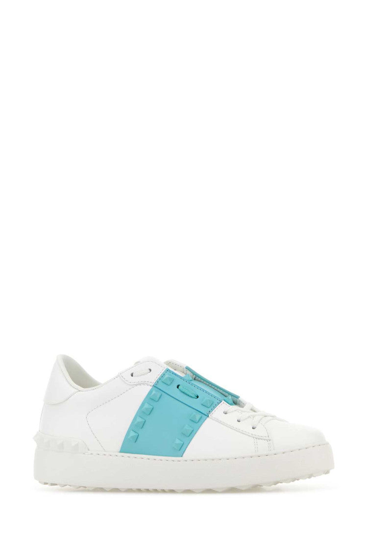White Color Block Sneakers 2