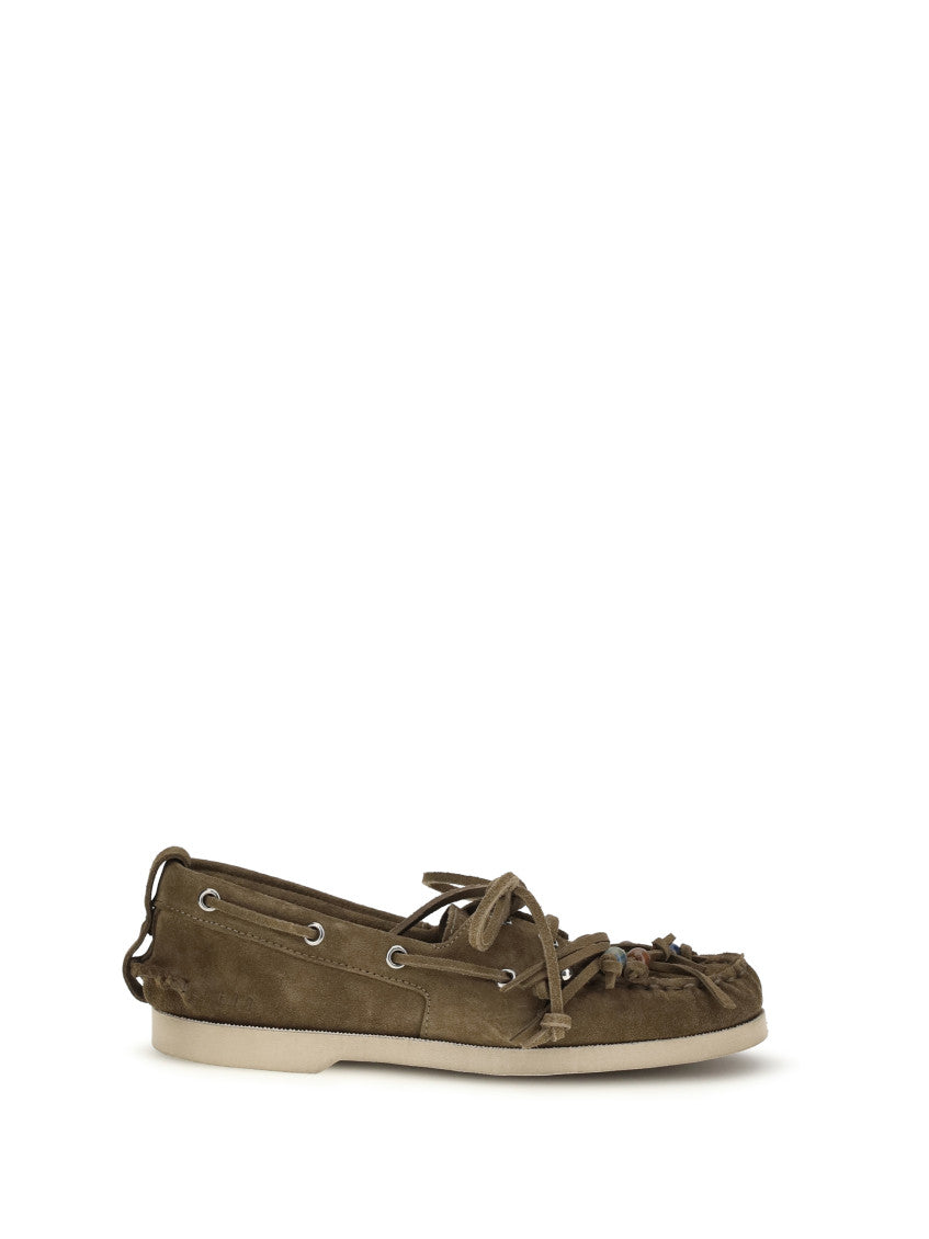 Khaki Tassel Loafers 1