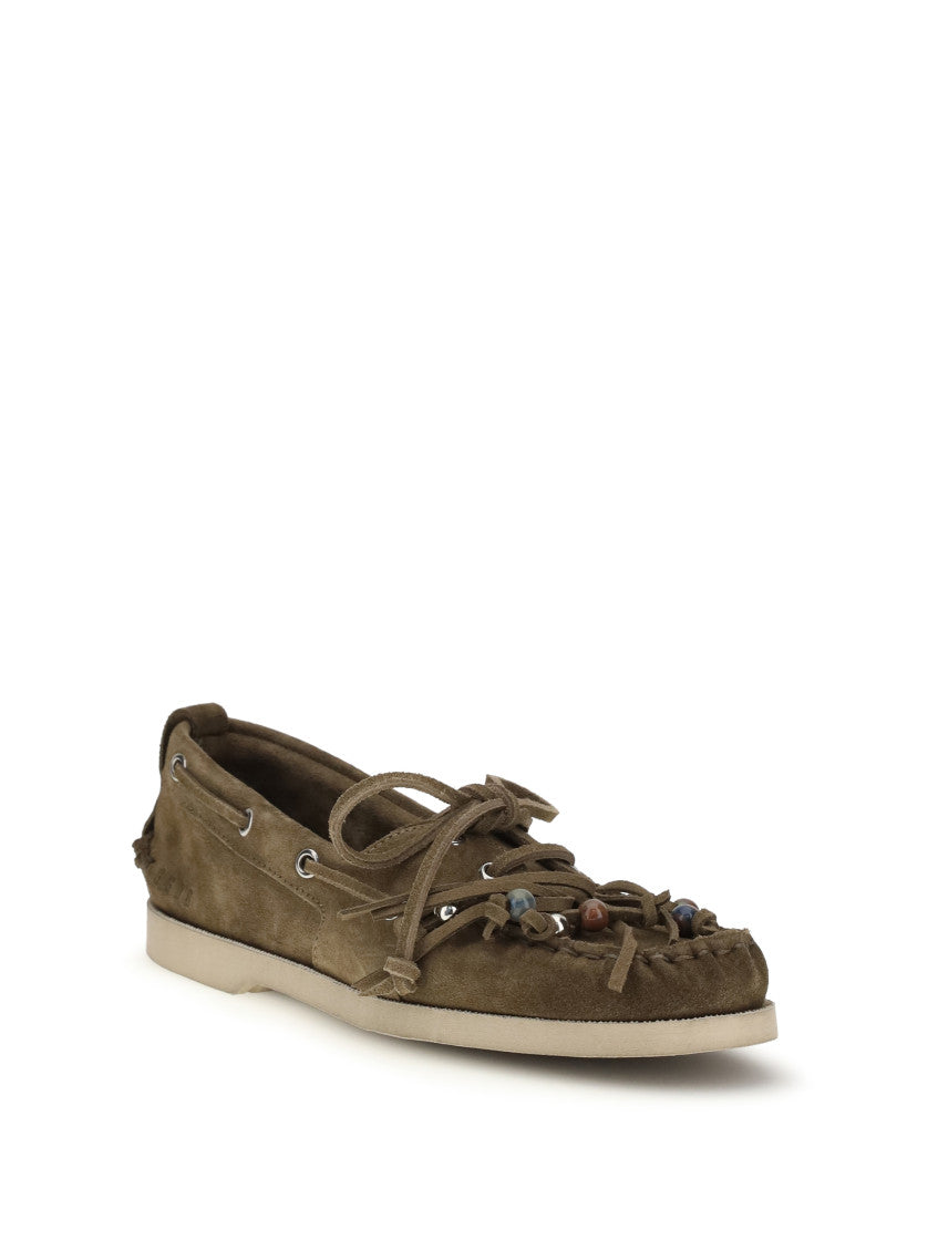 Khaki Tassel Loafers 2