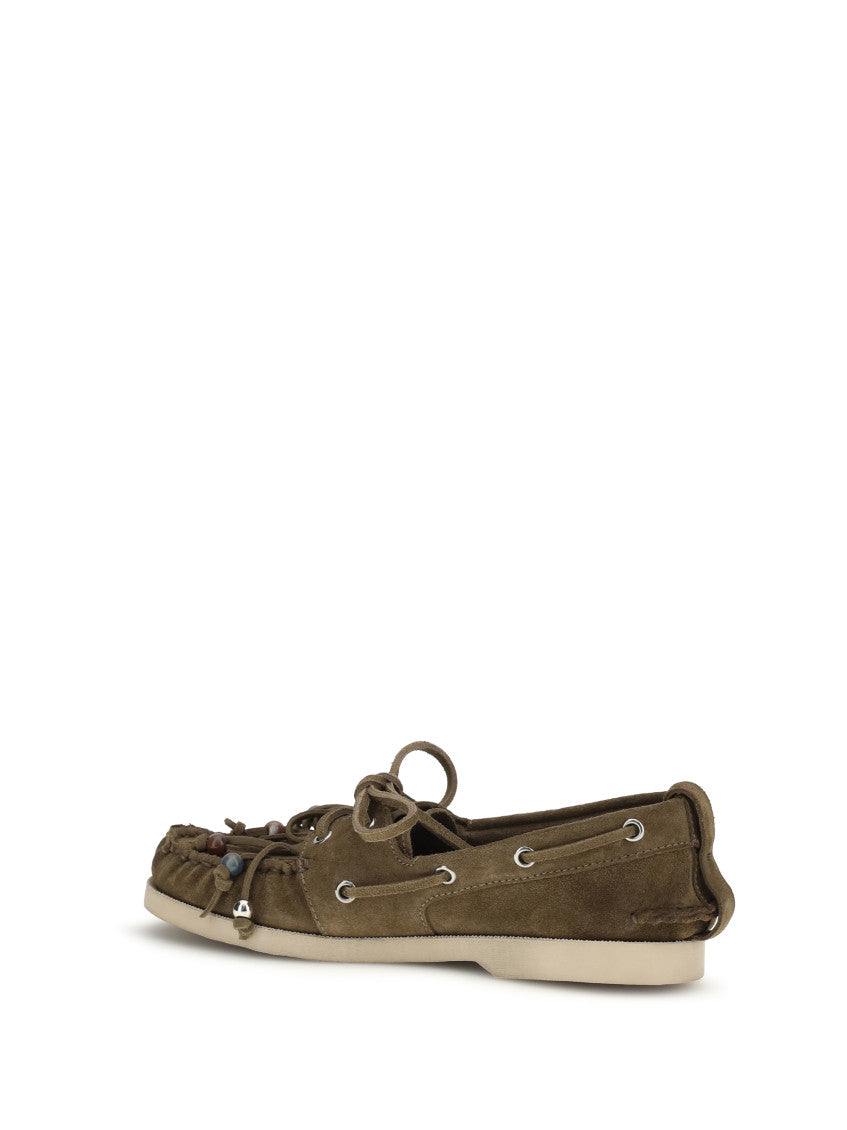 Khaki Tassel Loafers 3