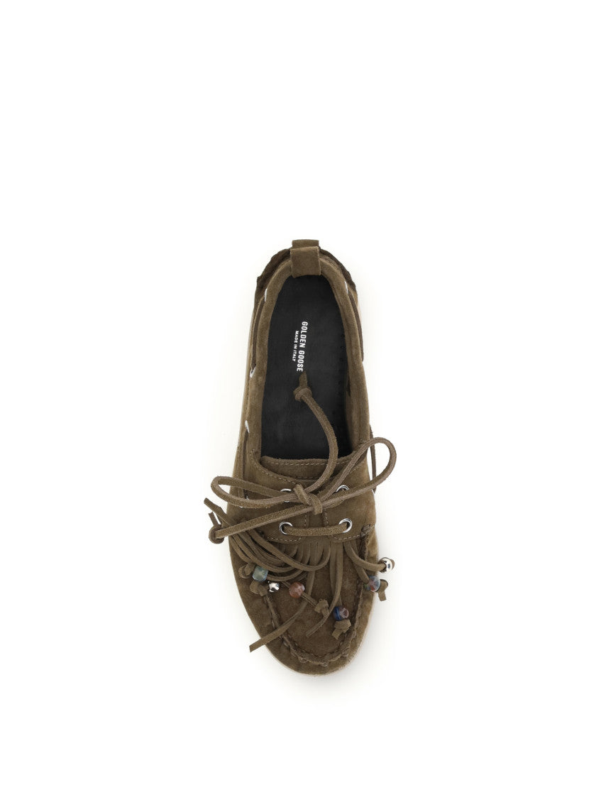 Khaki Tassel Loafers 4