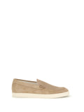 Beige Suede Loafers 1