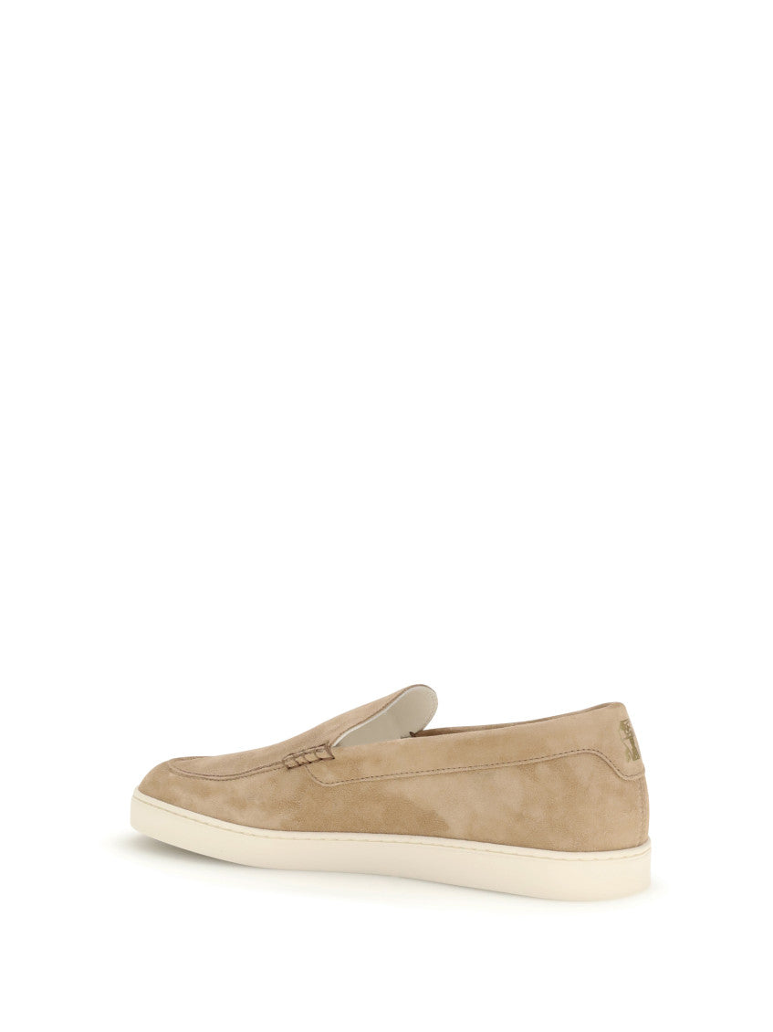 Beige Suede Loafers 3