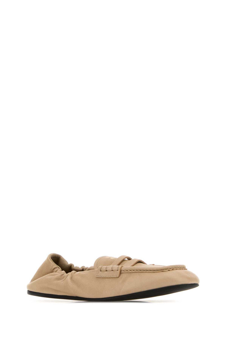 Beige Suede Loafers 2