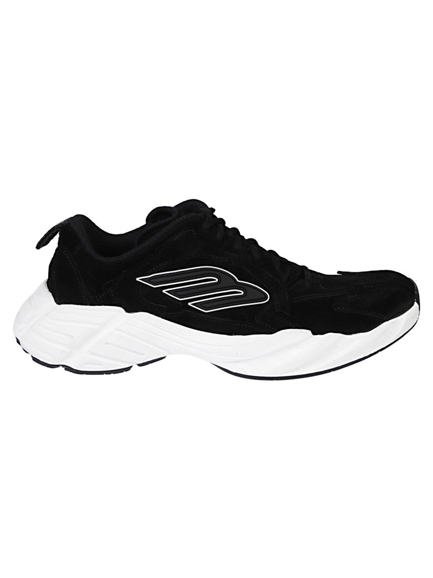 BlackWhite Logo Sneakers 1