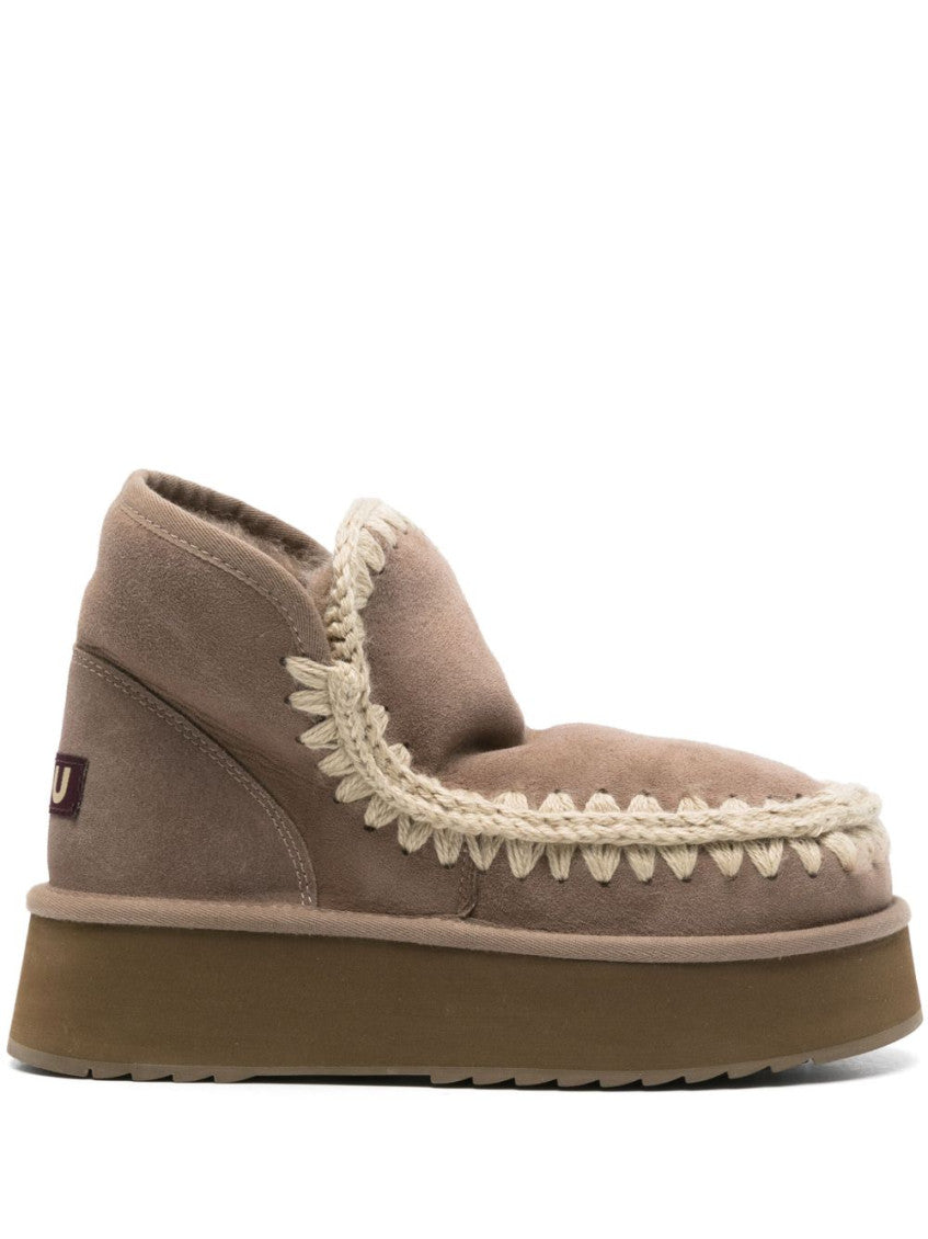 Grey Eskimo Platform Boots 1