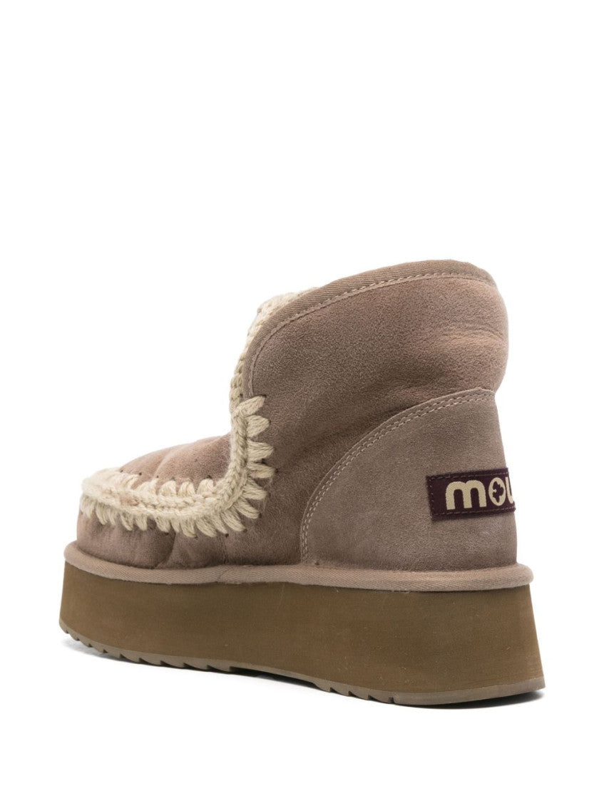 Grey Eskimo Platform Boots 4