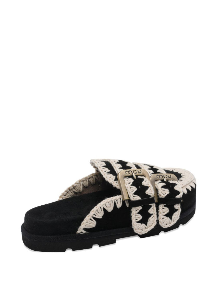 Black Braided Mules 2