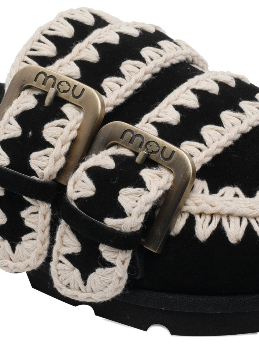 Black Braided Mules 3