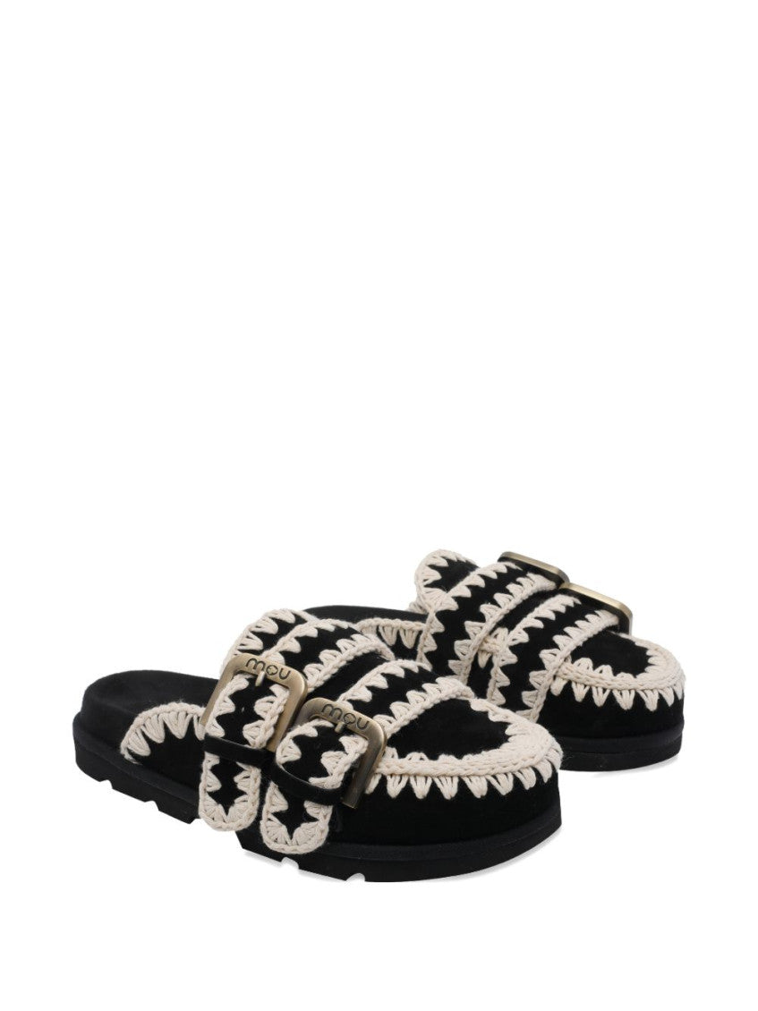 Black Braided Mules 4