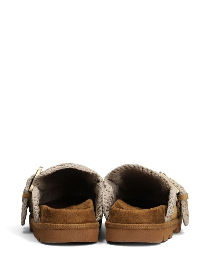 Brown Braided Mules 2