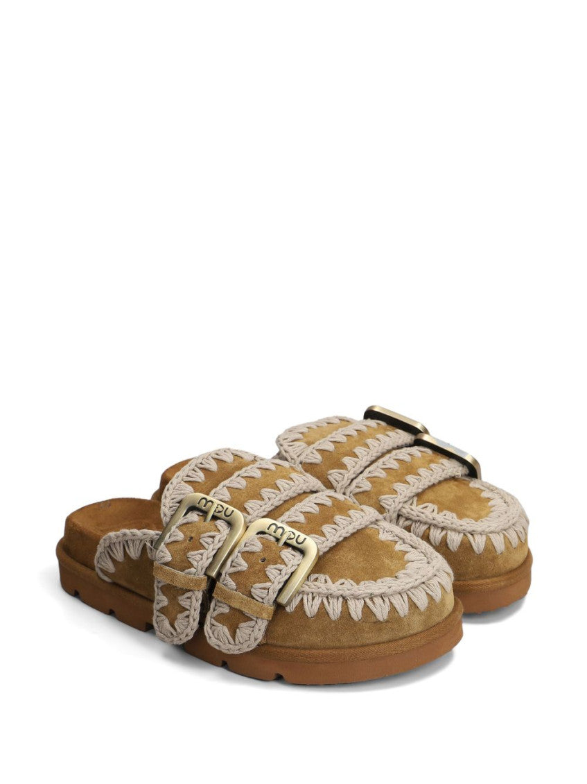 Brown Braided Mules 3