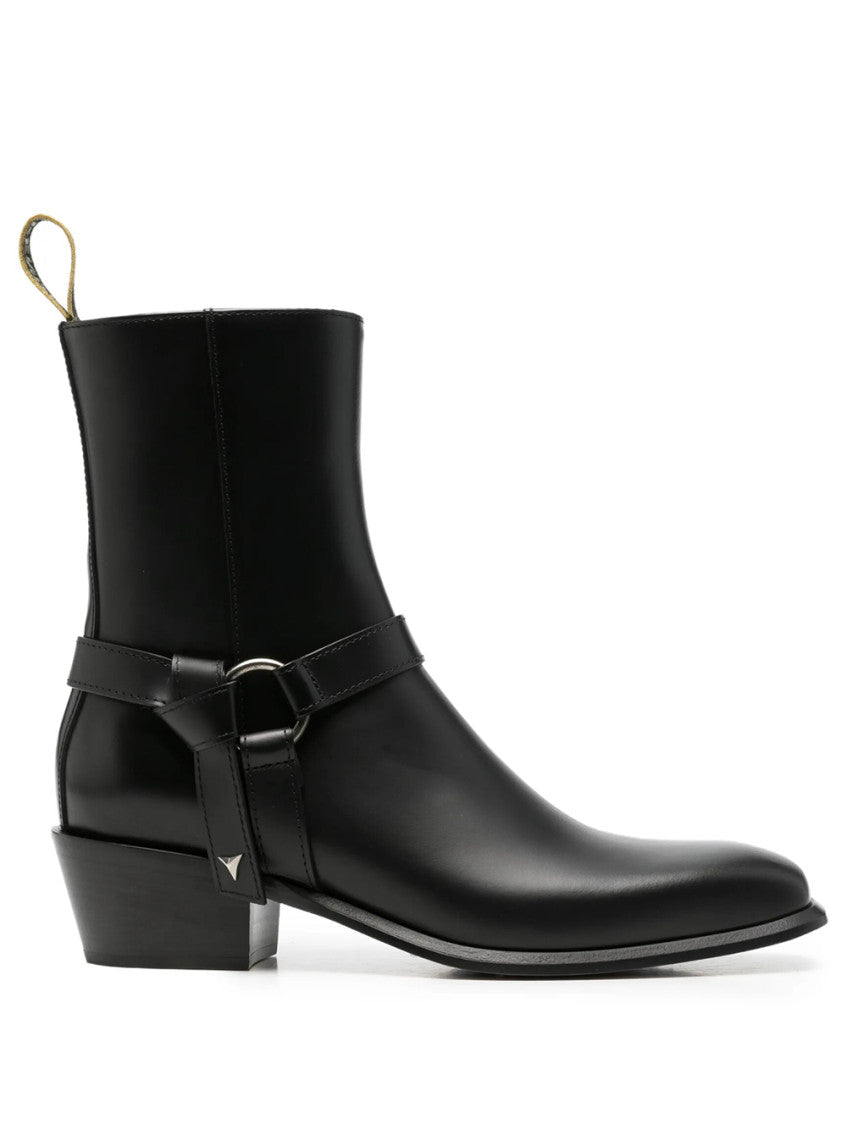 Black Zipper Boots 1