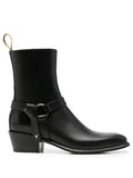 Black Zipper Boots 1