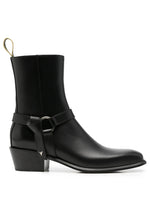 Black Zipper Boots 1