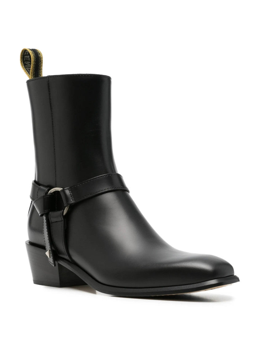 Black Zipper Boots 2