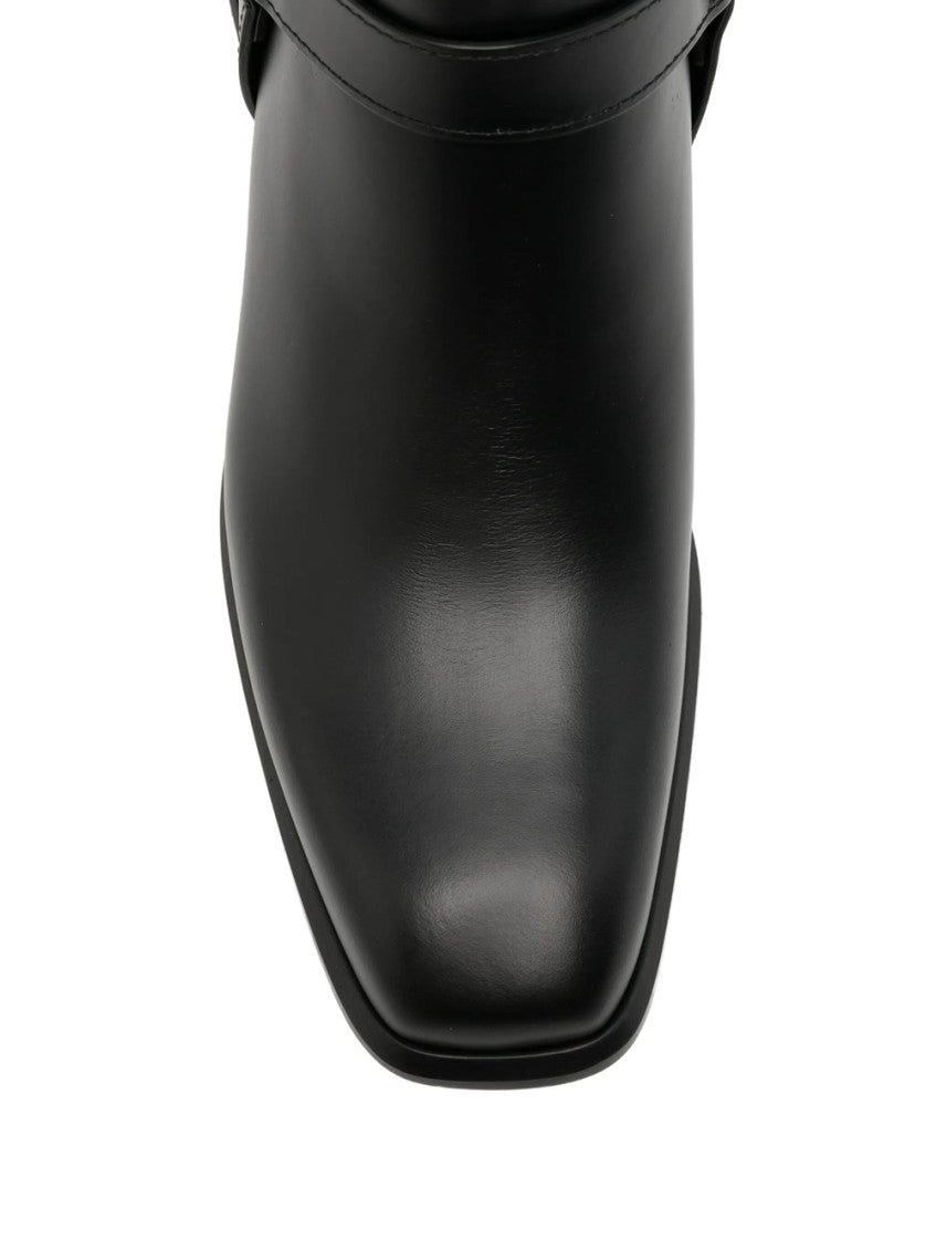Black Zipper Boots 4