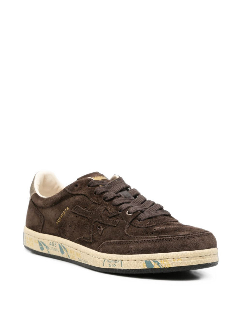 Brown Lace-up Sneakers 2