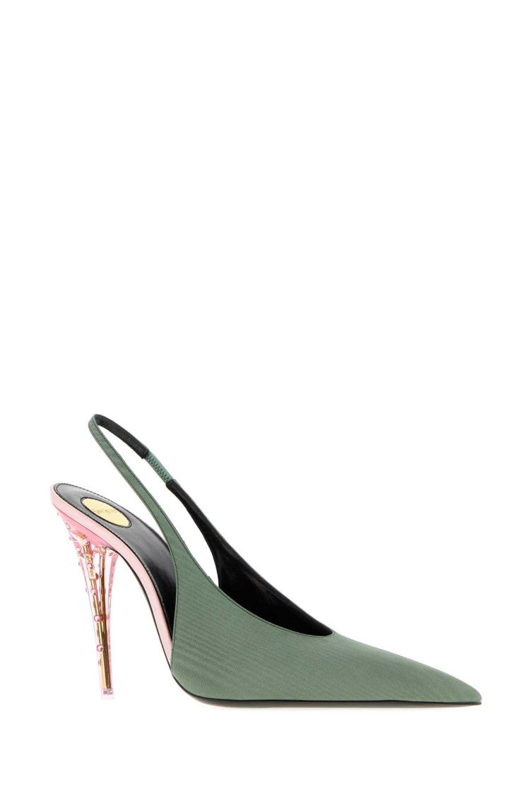 Green Slingback Pumps 2
