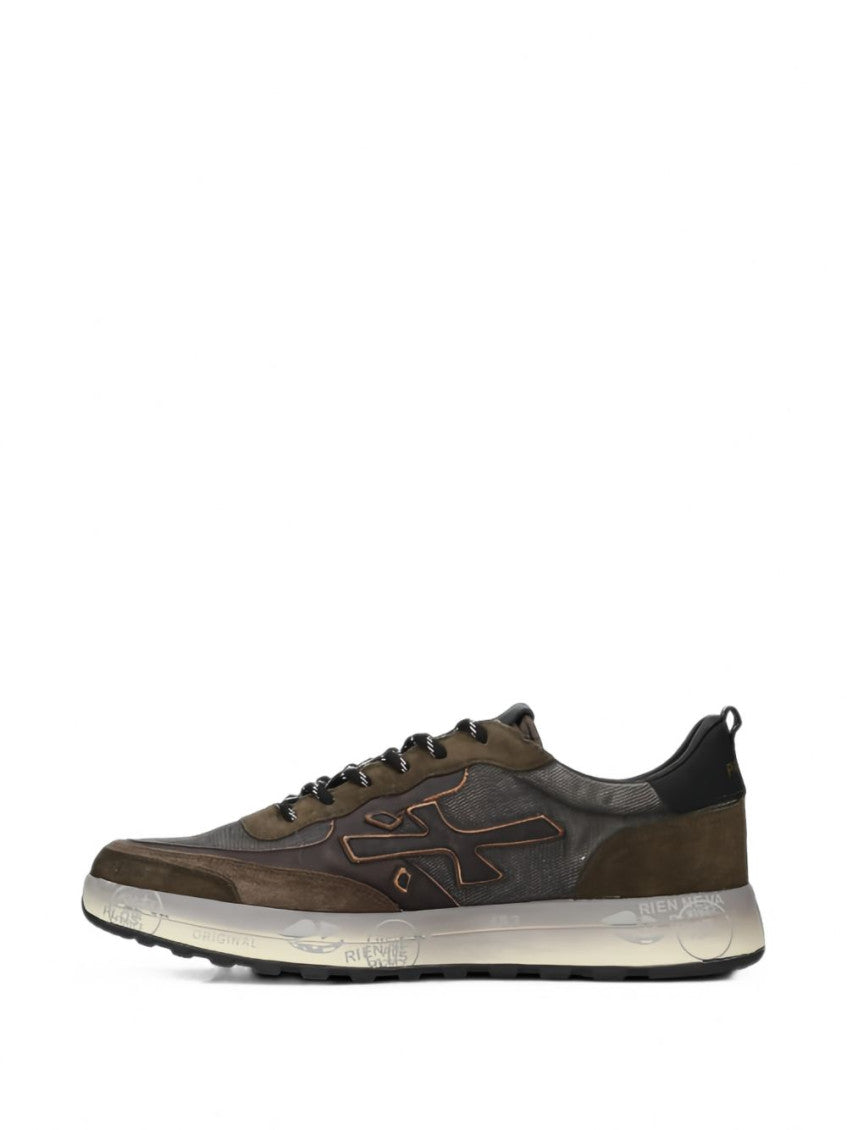 Brown Lace-up Sneakers 2