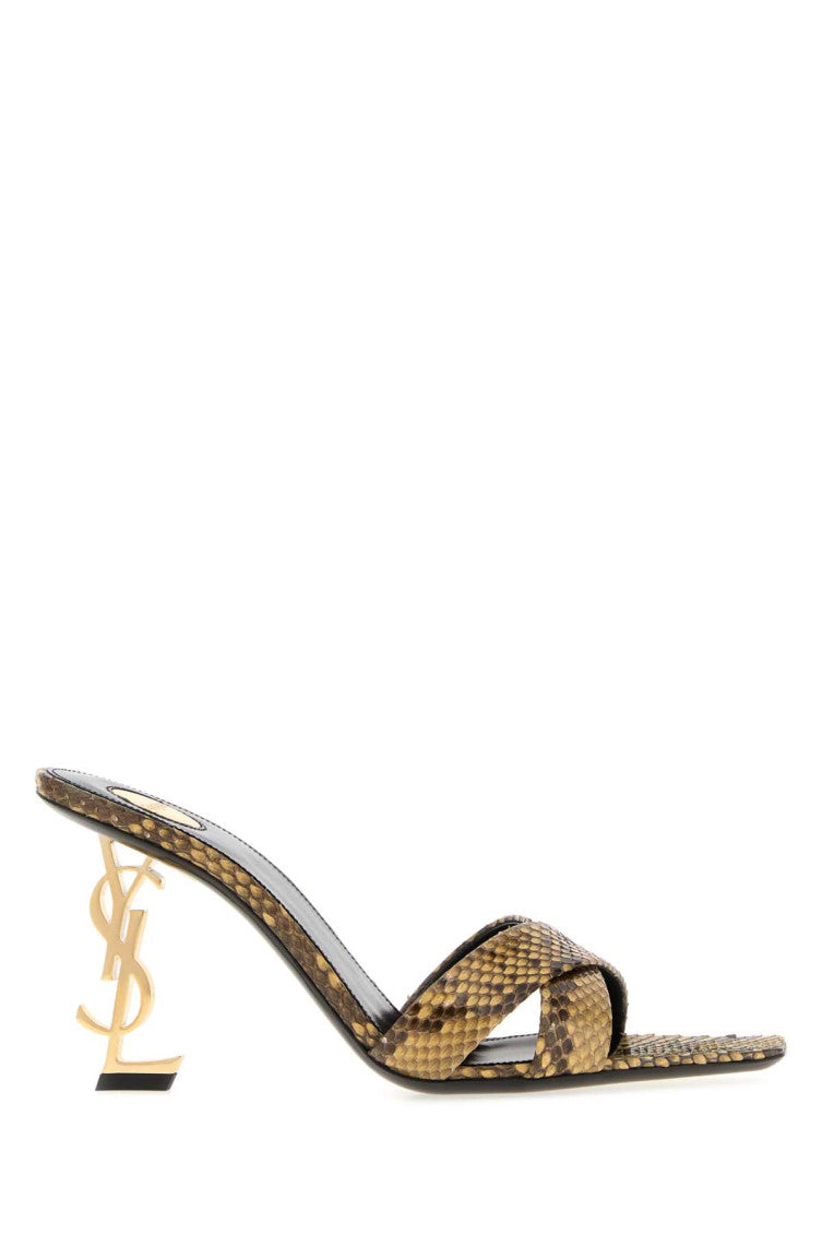 Brown Animal Print Mules 1